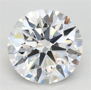 Picture of Lab Grown Diamond 3.05 Carats, Round with Excellent Cut, D Color, IF Clarity and Certified by GIA