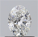Natural Diamond 0.51 Carats, Oval with  Cut, E Color, VVS2 Clarity and Certified by GIA