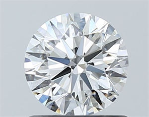 Picture of Natural Diamond 0.80 Carats, Round with Excellent Cut, F Color, SI1 Clarity and Certified by GIA