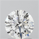 Lab Grown Diamond 1.24 Carats, Round with Ideal Cut, D Color, VVS2 Clarity and Certified by IGI