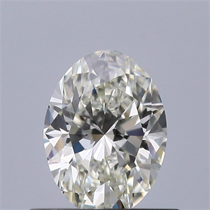 Picture of Natural Diamond 0.50 Carats, Oval with  Cut, H Color, IF Clarity and Certified by IGI