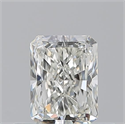 Natural Diamond 0.50 Carats, Radiant with  Cut, I Color, VVS2 Clarity and Certified by GIA