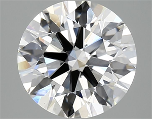 Picture of Lab Grown Diamond 3.02 Carats, Round with Ideal Cut, E Color, VS1 Clarity and Certified by IGI