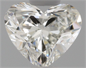 Natural Diamond 0.50 Carats, Heart with  Cut, I Color, VS1 Clarity and Certified by GIA
