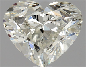 Picture of Natural Diamond 0.80 Carats, Heart with  Cut, H Color, SI2 Clarity and Certified by HRD