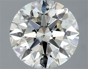 Foto Diamante Natural 2.01 quilates, Redondo , Color J, claridad SI1 y certificado GIA de