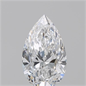 Natural Diamond 0.70 Carats, Pear with  Cut, D Color, VS1 Clarity and Certified by GIA