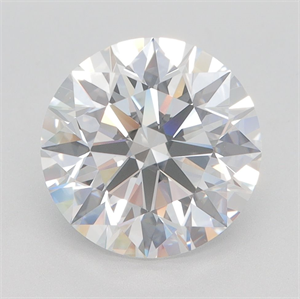 Picture of Lab Grown Diamond 3.27 Carats, Round with Excellent Cut, D Color, VVS2 Clarity and Certified by GIA