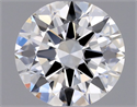Diamante Natural 0.40 quilates, Redondo , Color F, claridad IF y certificado GIA