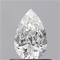 Diamante Natural 0.50 quilates, De pera , Color D, claridad SI2 y certificado GIA
