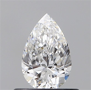 Foto Diamante Natural 0.50 quilates, De pera , Color D, claridad SI2 y certificado GIA de