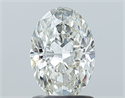 Natural Diamond 1.25 Carats, Oval with  Cut, H Color, SI2 Clarity and Certified by GIA