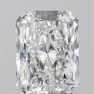 Picture of Natural Diamond 2.01 Carats, Radiant with  Cut, D Color, SI1 Clarity and Certified by GIA