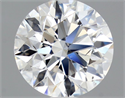 Natural Diamond 0.88 Carats, Round with Excellent Cut, D Color, SI1 Clarity and Certified by GIA