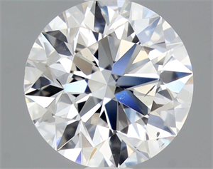Picture of Natural Diamond 0.88 Carats, Round with Excellent Cut, D Color, SI1 Clarity and Certified by GIA