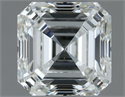 Natural Diamond 1.01 Carats, Asscher with  Cut, H Color, VVS2 Clarity and Certified by IGI
