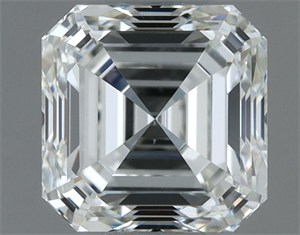 Picture of Natural Diamond 1.01 Carats, Asscher with  Cut, H Color, VVS2 Clarity and Certified by IGI