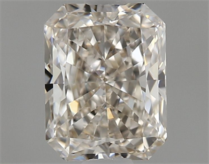 Picture of Natural Diamond 0.53 Carats, Radiant with  Cut, J Color, VVS1 Clarity and Certified by GIA