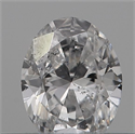 Natural Diamond 0.18 Carats, Oval with  Cut, D Color, SI2 Clarity and Certified by IGI