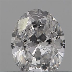 Picture of Natural Diamond 0.18 Carats, Oval with  Cut, D Color, SI2 Clarity and Certified by IGI