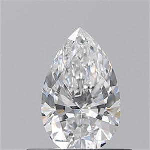 Picture of Natural Diamond 0.50 Carats, Pear with  Cut, F Color, VS2 Clarity and Certified by GIA