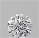 Natural Diamond 0.64 Carats, Round with Excellent Cut, D Color, VVS1 Clarity and Certified by GIA