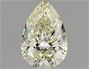 Natural Diamond 1.00 Carats, Pear with  Cut, L Color, IF Clarity and Certified by GIA