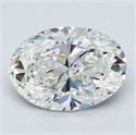 Diamante Natural 1.70 quilates, Ovalado , Color H, claridad VS1 y certificado GIA