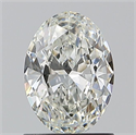 Natural Diamond 1.01 Carats, Oval with  Cut, I Color, VS2 Clarity and Certified by GIA
