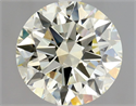 Diamante Natural 2.01 quilates, Redondo , Color N, claridad VVS1 y certificado GIA