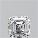 Natural Diamond 1.51 Carats, Asscher with  Cut, E Color, VVS1 Clarity and Certified by GIA