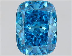 Picture of Lab Grown Diamond 1.52 Carats, CUSHION MODIFIED with  Cut, Fancy Vivid Blue Color, VVS2 Clarity and Certified by IGI