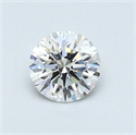 Diamante Natural 0.52 quilates, Redondo , Color E, claridad SI1 y certificado GIA