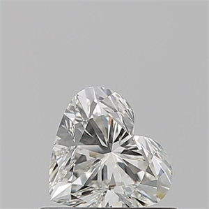 Picture of Natural Diamond 0.53 Carats, Heart with  Cut, I Color, VS1 Clarity and Certified by GIA