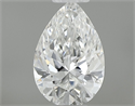Diamante Natural 0.30 quilates, De pera , Color F, claridad VVS2 y certificado GIA