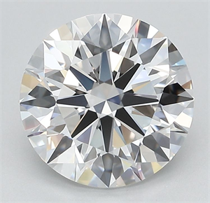 Picture of Lab Grown Diamond 2.61 Carats, Round with Ideal Cut, D Color, VVS1 Clarity and Certified by IGI