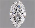 Natural Diamond 0.70 Carats, Marquise with  Cut, D Color, IF Clarity and Certified by GIA