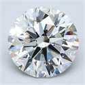 Natural Diamond 4.51 Carats, Round with Excellent Cut, I Color, VS2 Clarity and Certified by GIA