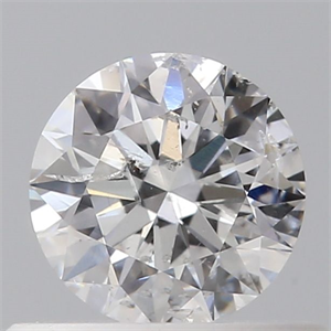 Picture of Natural Diamond 0.40 Carats, Round with Excellent Cut, D Color, I1 Clarity and Certified by GIA