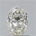 Natural Diamond 0.70 Carats, Oval with  Cut, I Color, VVS2 Clarity and Certified by GIA