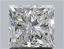 Natural Diamond 1.50 Carats, Princess with  Cut, J Color, VS2 Clarity and Certified by GIA