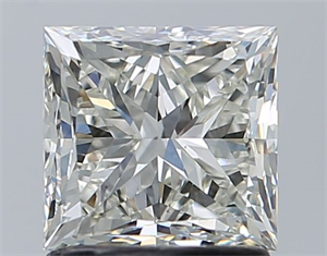 Foto Diamante Natural 1.50 quilates, Princesa , Color J, claridad VS2 y certificado GIA de
