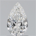 Natural Diamond 0.70 Carats, Pear with  Cut, E Color, IF Clarity and Certified by GIA