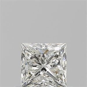 Picture of Natural Diamond 0.53 Carats, Princess with  Cut, J Color, VVS1 Clarity and Certified by GIA