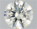 Natural Diamond 1.21 Carats, Round with Excellent Cut, L Color, VVS2 Clarity and Certified by HRD