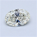 Diamante Natural 0.70 quilates, Ovalado , Color I, claridad SI2 y certificado GIA
