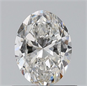 Natural Diamond 0.70 Carats, Oval with  Cut, G Color, VVS2 Clarity and Certified by GIA
