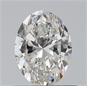 Natural Diamond 0.70 Carats, Oval with  Cut, G Color, VVS2 Clarity and Certified by GIA
