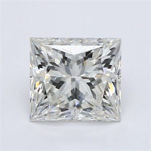 Picture of Natural Diamond 0.90 Carats, Princess with  Cut, I Color, VS1 Clarity and Certified by GIA