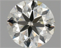 Natural Diamond 0.85 Carats, Round with Excellent Cut, K Color, SI1 Clarity and Certified by GIA